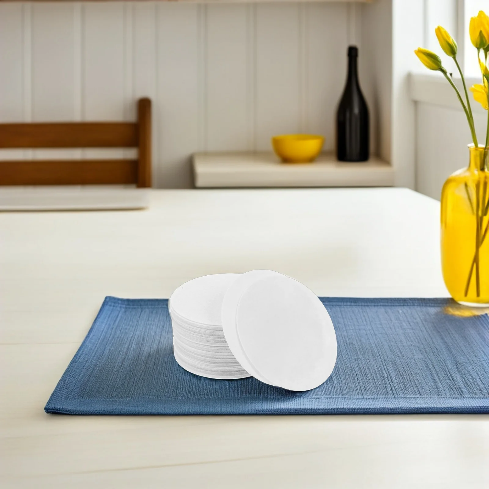 

48Pcs Felt Dish Protectors for Storage Round Plate Dividers for Stacking Bowls Cups Reusable and Easy to Clean