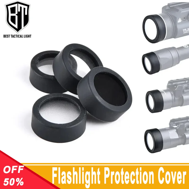 WADSN Tactical M300 M600 X300 X400V Protector Hunting Weapon light LED Flashlight Cover Custom Lens Guard 25.4MM 28MM 30MM 26mm