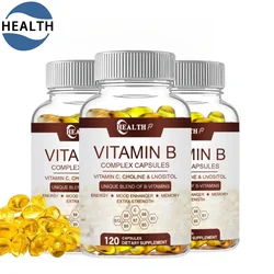 HEALTH Efficient Vitamin B Complex Containing Vitamin C, B1, B2, B3, B5, B6, B12, Biotin Natural Energy Complex