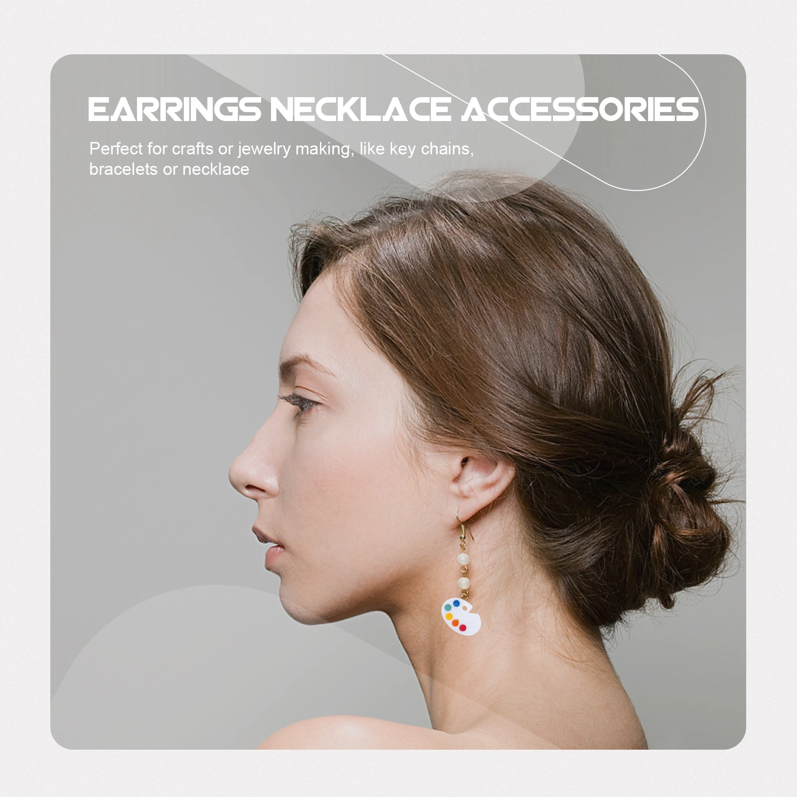 

20Pcs Painter Pendant Creative Jewelry Hanging Decoration for DIY Bracelets Necklace Keychains Art Student Teacher Gifts