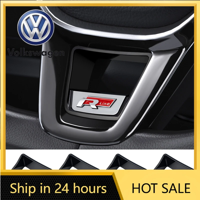 

Накладки на руль с логотипом R Rline, ABS-пластик, хромированные, для Volkswagen GTI Polo Golf Scirocco Jetta, 2026 года, хит продаж