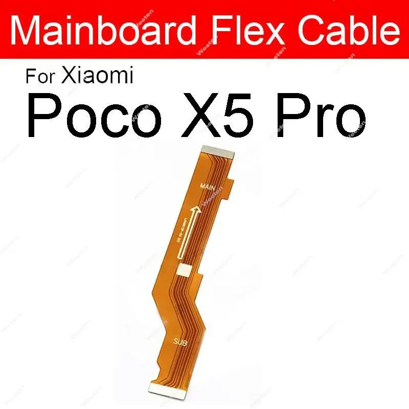 For Xiaomi Poco X4 Pro 5G Poco X4 F4 GT M4 Pro 4G 5G M5s X5 Pro Motherboard LCD Display Connector Flex Cable Replacement Parts