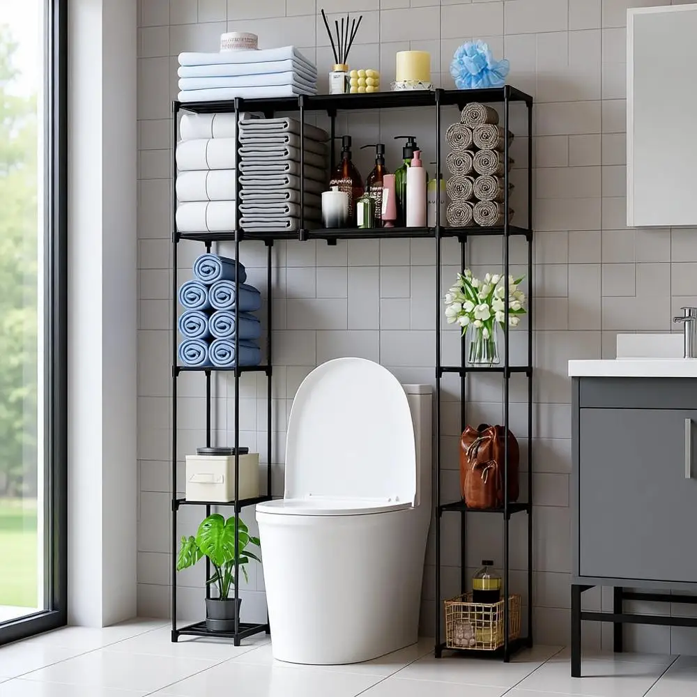 

Space-Saving Toilet Storage Cabinet: Premium Organizer for Small Bathroom Spaces