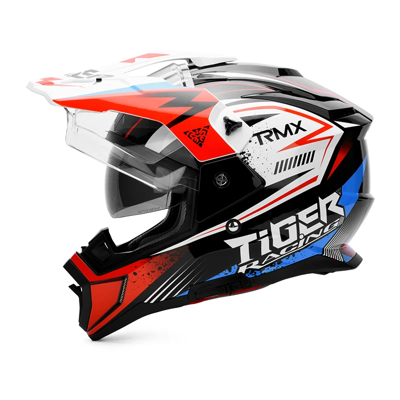 2025 New Tiger JT1 ADV Helmets Double Lens Dual Road Helmets High