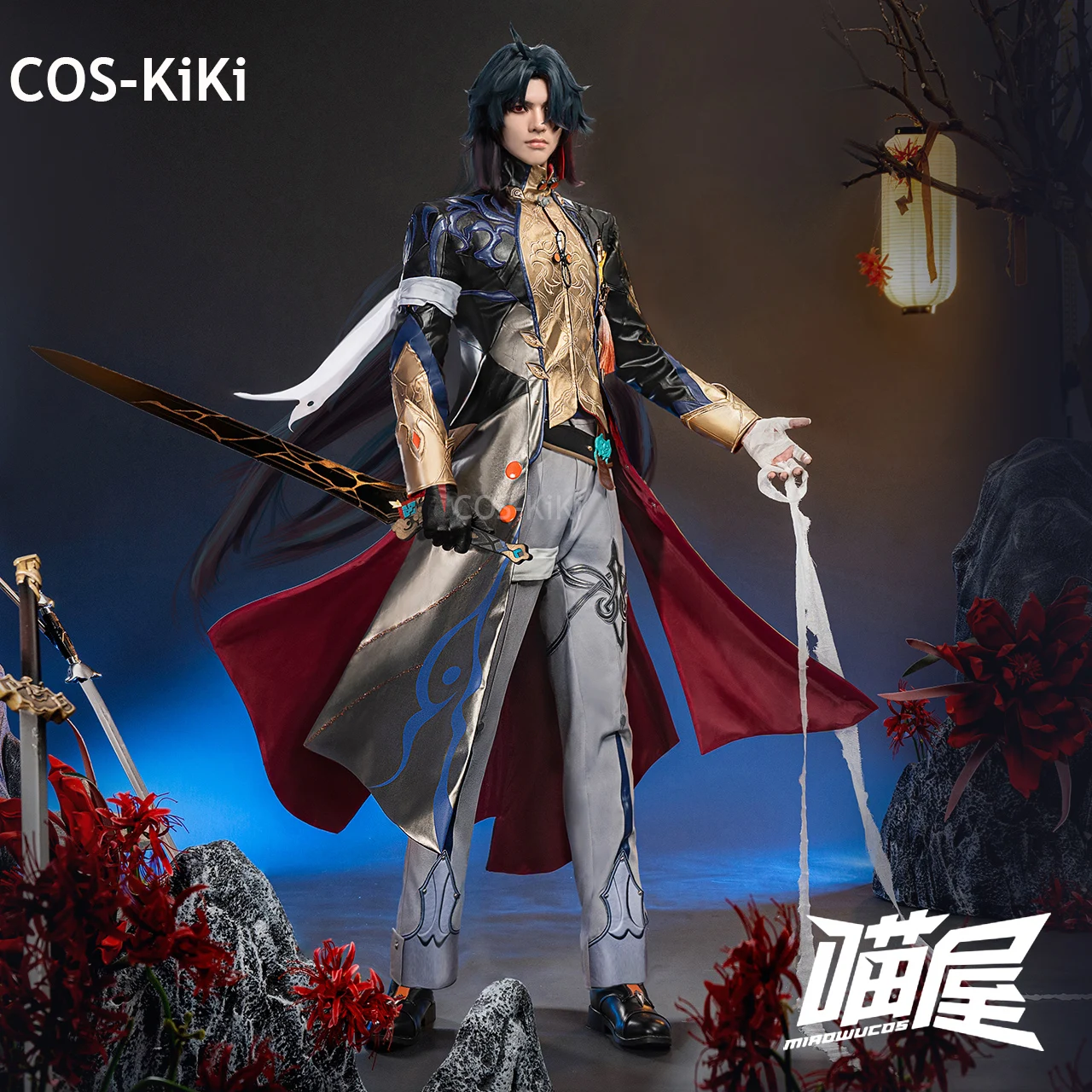 COS-KiKi Honkai: Star Rail Blade Game Suit Gorgeous Handsome Cosplay Costume Halloween Carnival Party Role Play Outfit Men