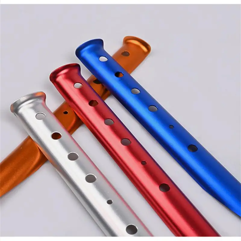 23-31cm Camping Nail Aluminum Alloy U-shaped Heavy Duty  Awning Shelter Canopy Tent Ground  Windproof Fixed Hook Nail Pins