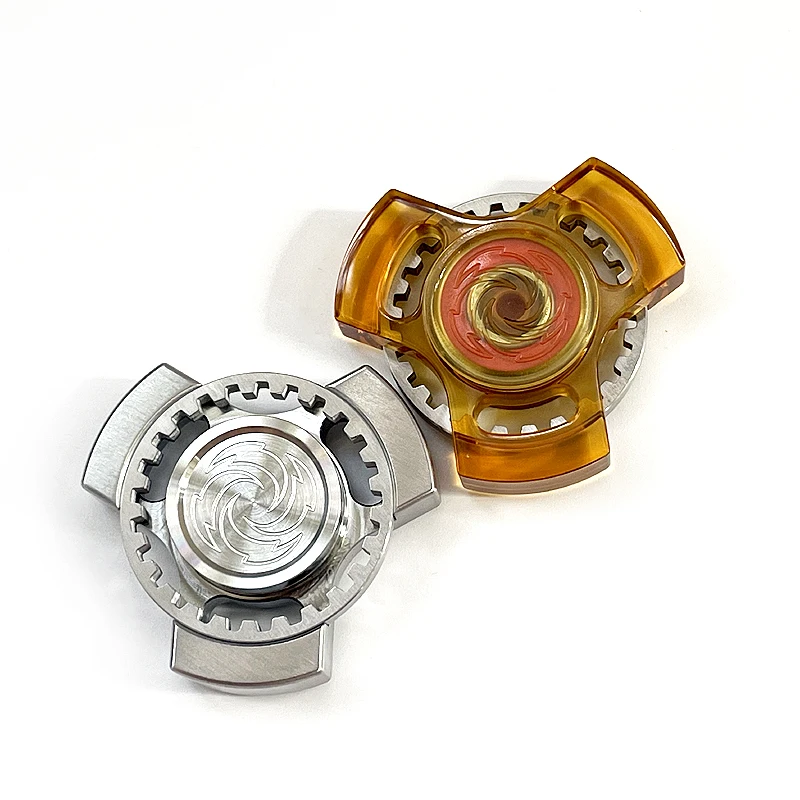 Xgedc Vortex Fingertip Giroscópio, Aço inoxidável, Platinum Color, Pen Hand Spinner, EDC Pressure Reduction Toy