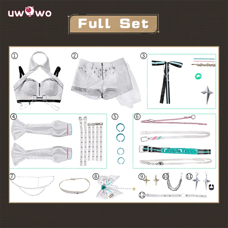 UWOWO Lynae Cosplay Collab Series:Game Wuthering Waves Lynae Idol Solar5 Cosplay Costume S-2XL Halloween Costume