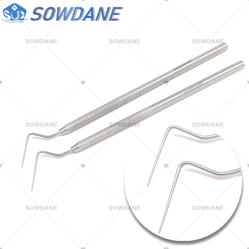 Dental Stainless Steel Endodontic Probe Explorer Flat/Tapered Instrument Tool Oral Care Teeth Whitening