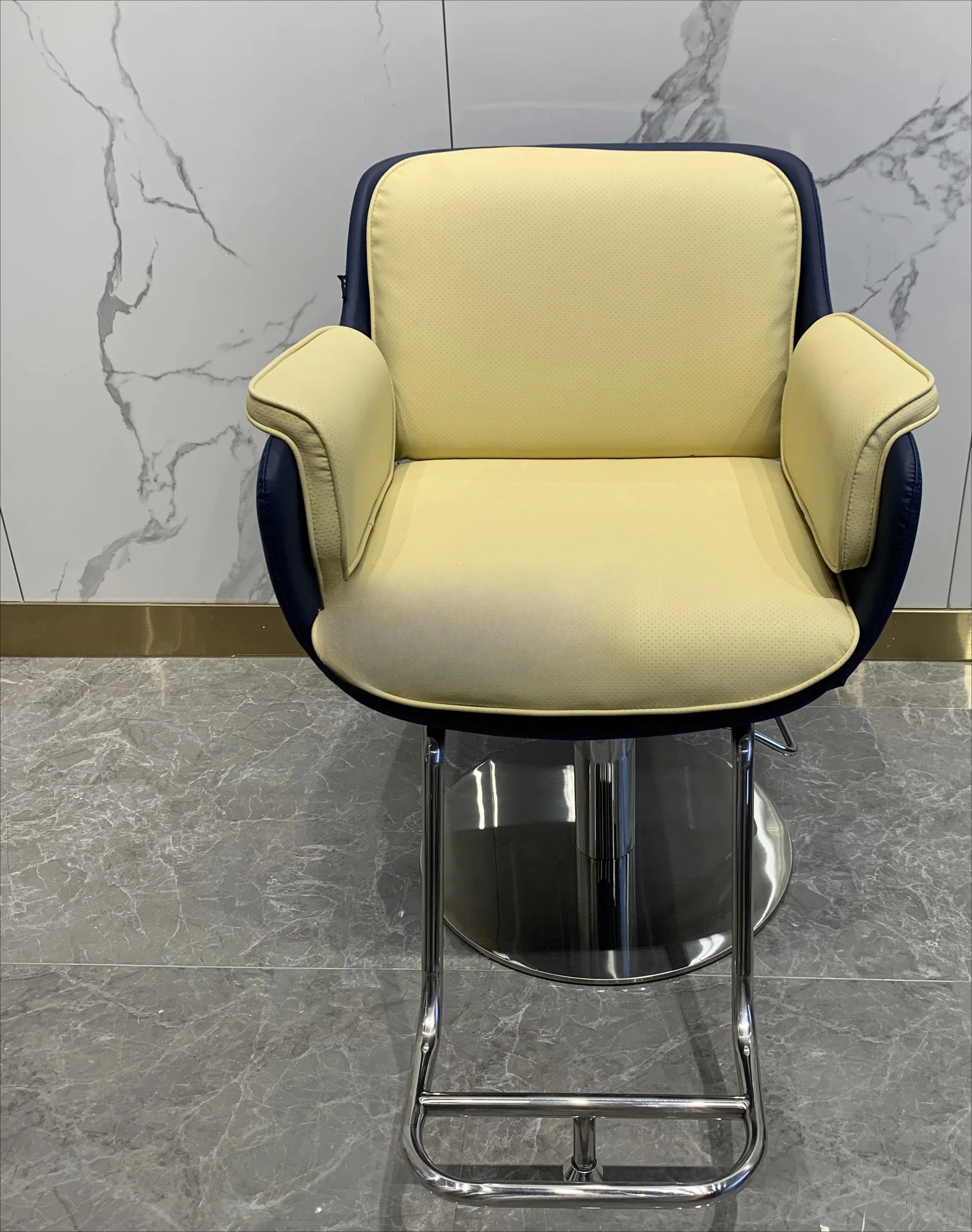 

Stainless Steel Chair for Hair Salon Lifting Hair Cutting and Dyeing Chair