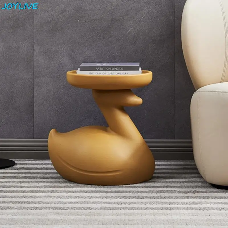 JOYLIVE Creative Living Room Plastic Children's Coffee Table Nordic Modern Minimalist Mini Round Table Exquisite Side Table