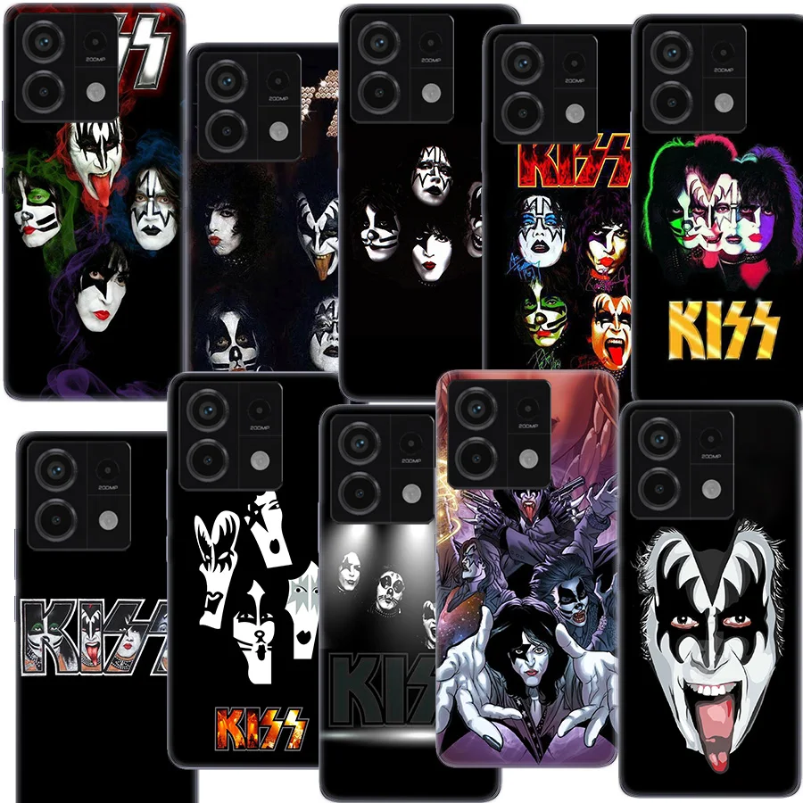 Kiss Rock Band Clear Phone Case For Redmi Note 11 11S 11T 11E 10 Pro 10S 5G 9 9S 9T 8 8T 7 7A 6 6A S2 Coque Capa Hard PC Cell