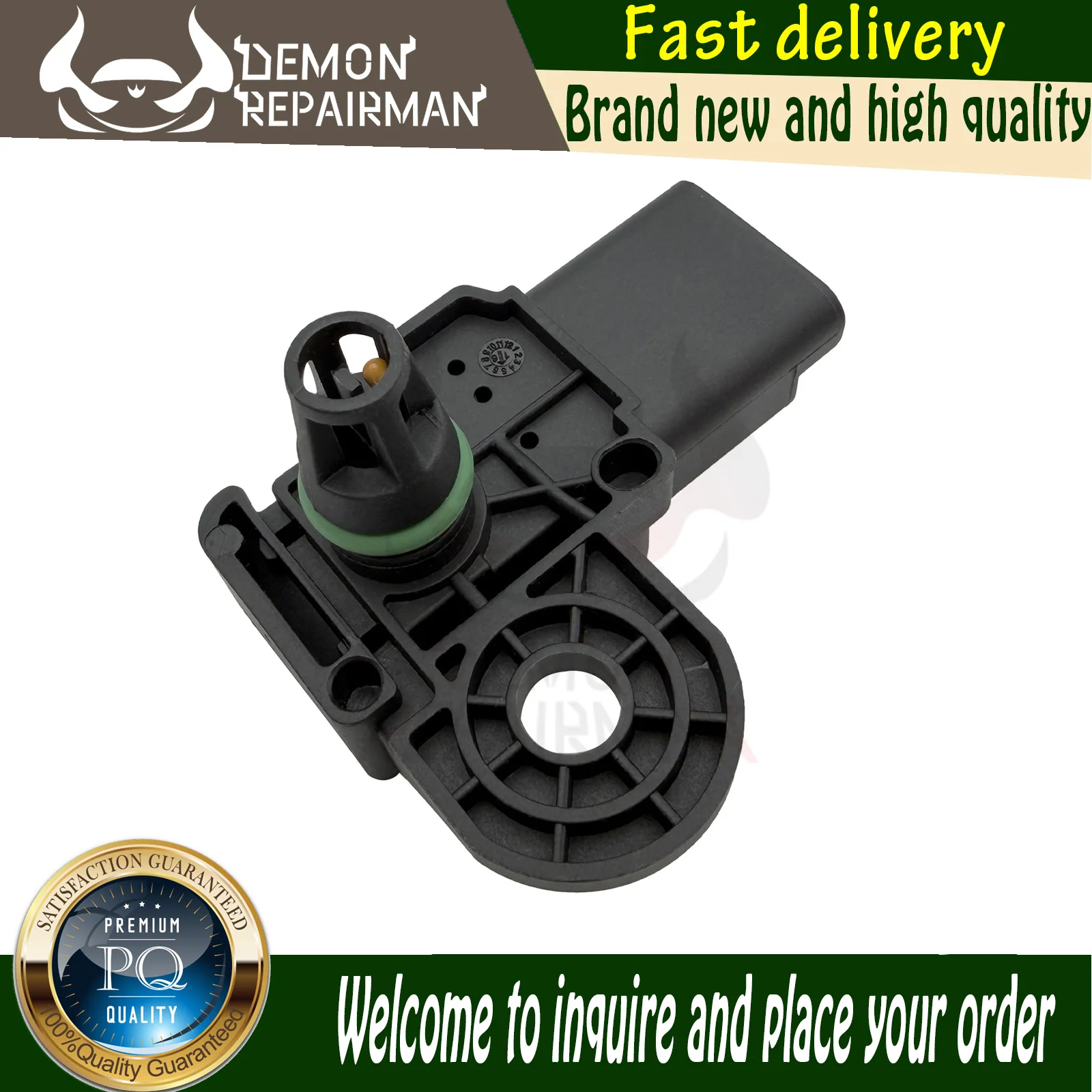 0261230136 new MAP Manifold Absolute Pressure Sensor Compatible with Peugeot 207 3008 308 Partner Mini R56 Citroen Berlingo C4