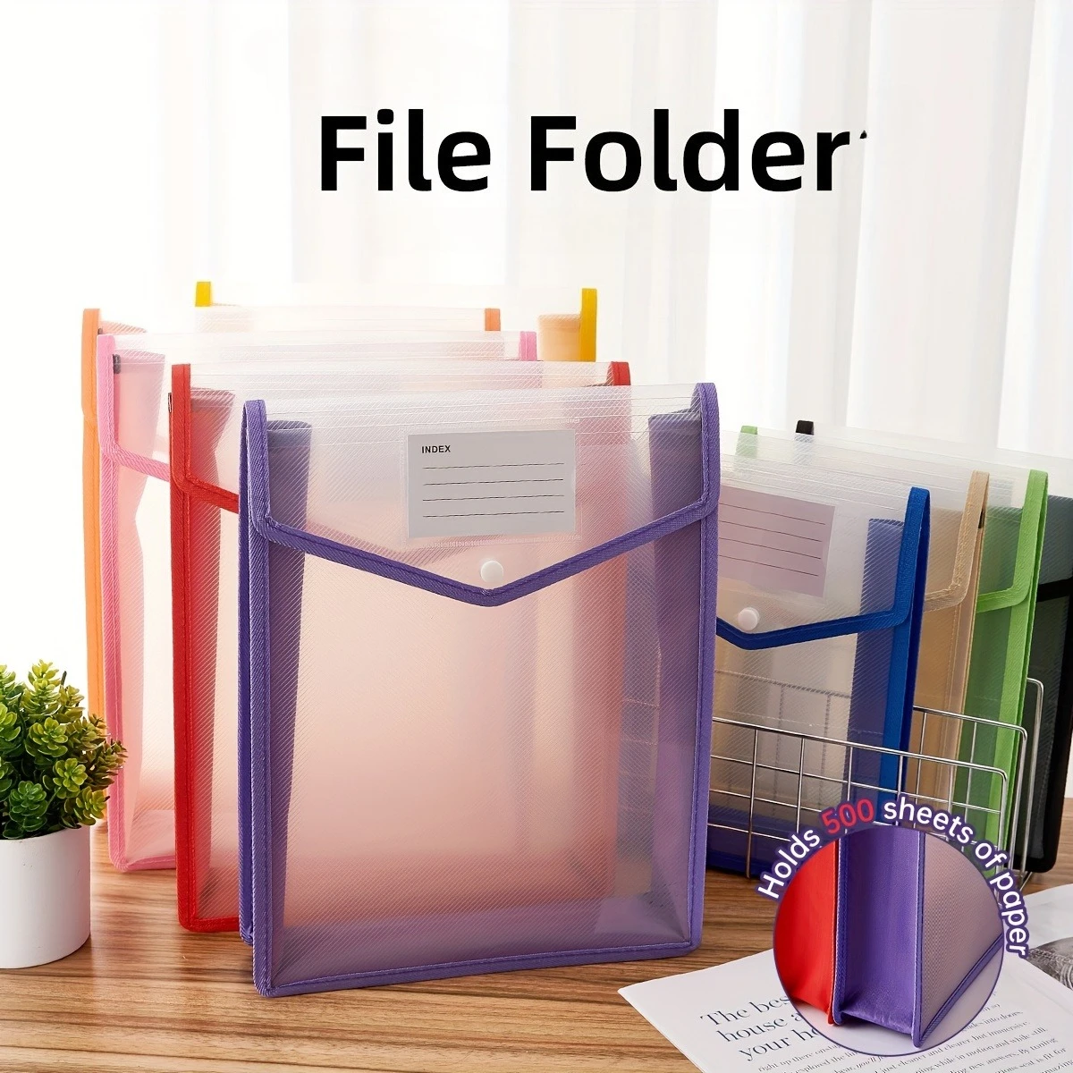 

A4 file folder/document bag, large capacity storage bag, suitable for storing contracts, test papers, materials, and reports.