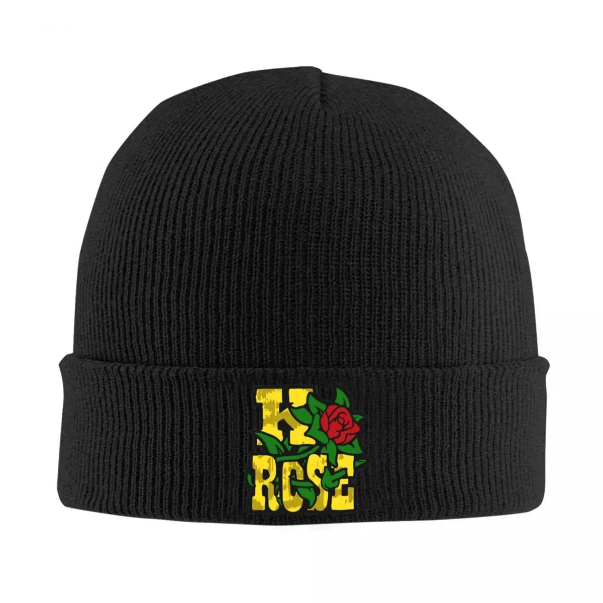 GTA San Andreas K Rose Bonnet Hats Knitting Hat Men Women Unisex Vintage Thermal Elastic Beanie Hats Spring Outdoor Design Cap