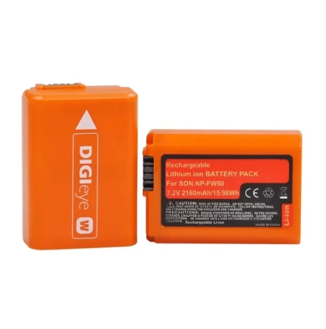 2160mAh NP-FW50 NPFW50 Rechargeable Battery for Sony A6000 A6400 A6500 A6300 A7 A7II A7RII A7SII A7S A7S2 A7R A7R2 A55 A500