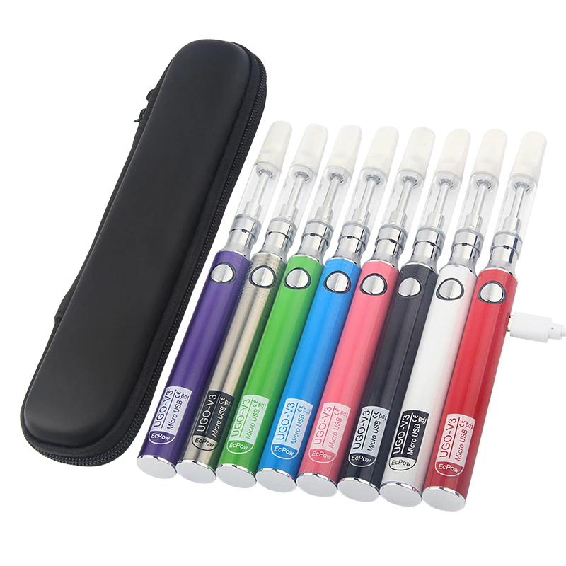 E Cigarettes EVOD UGO V3 CC-ELL1ml Ceramic Vape pens CBD thick oil Cartridges Empty Vaporizer Kit