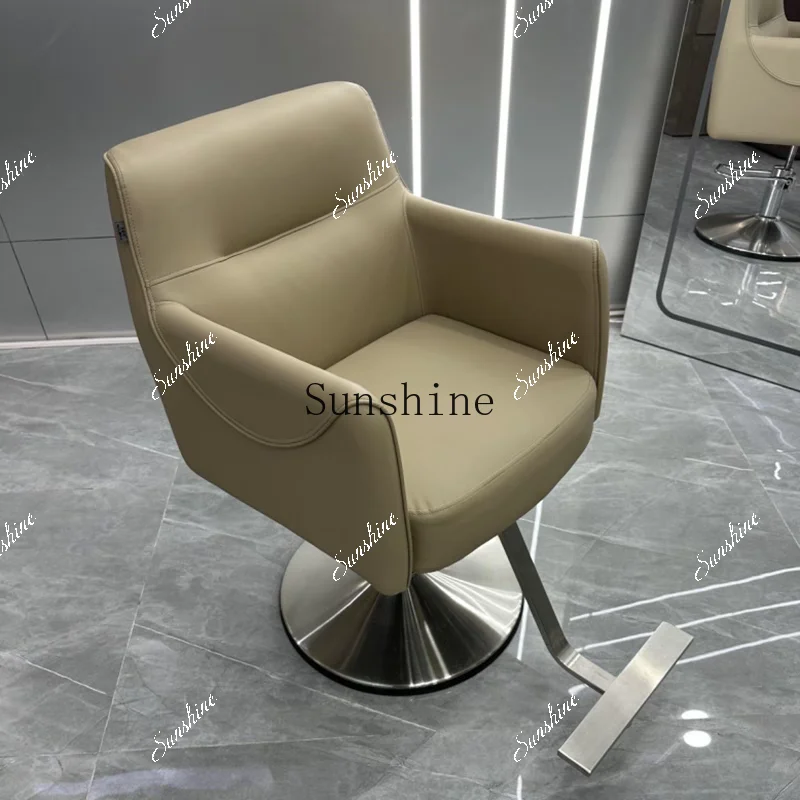 High-end barber shop chair, liftable rotating stool for hair salon  FT