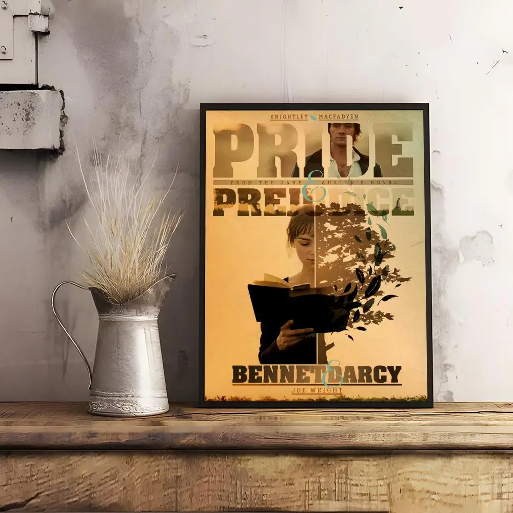 ملصق عتيق P_Pride and P_Prejudice ملصقات جدارية فنية جدارية مطبوعة للصور لديكور غرفة المعيشة المنزلية والممر #4