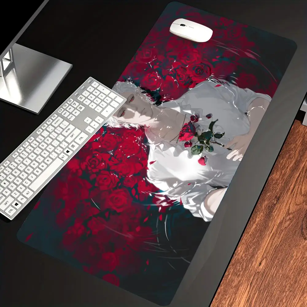 

HYBXAXC Game Baldurs Gate 3 Astarion Mousepad Large Keyboard Desk Mat Gaming Mouse Pad LockEdge Non-slip Mat