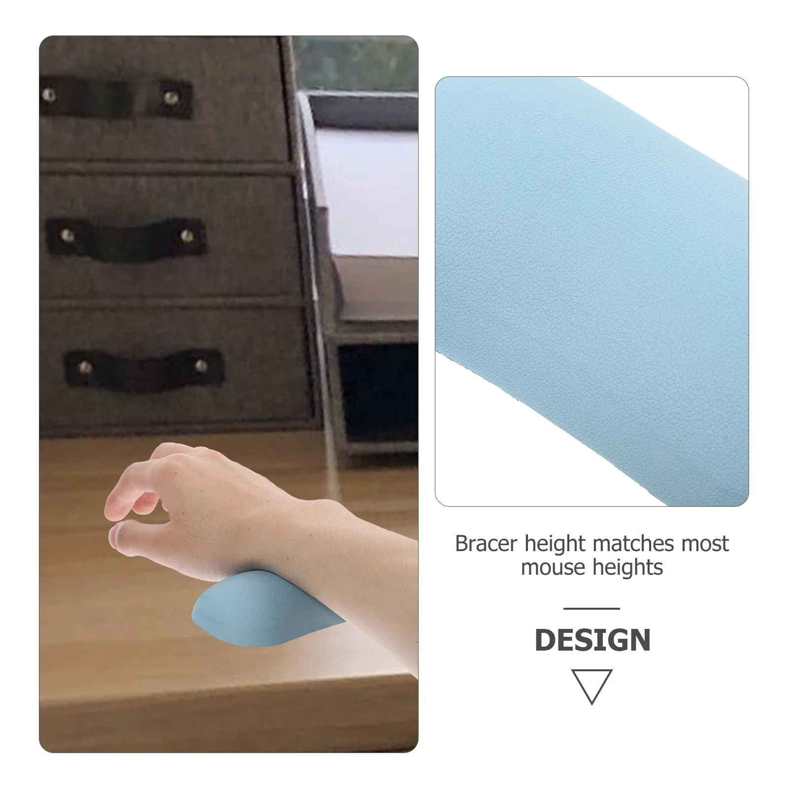 

Ergonomic Mouse Support Pad Office Computer Accessory Compact Light Washable Silicone Material Comfortable Portable