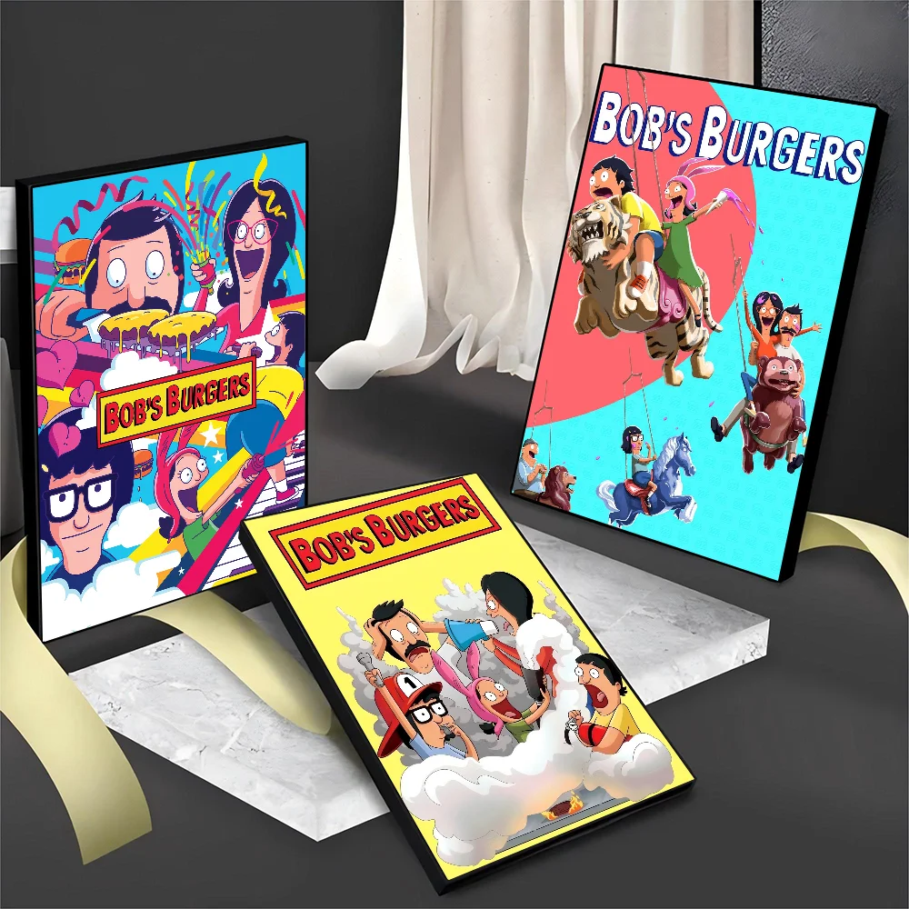 Cartoon B-Bobs B-Burgers Classic Vintage Posters Whitepaper Prints Posters Artwork Kawaii Room Decor