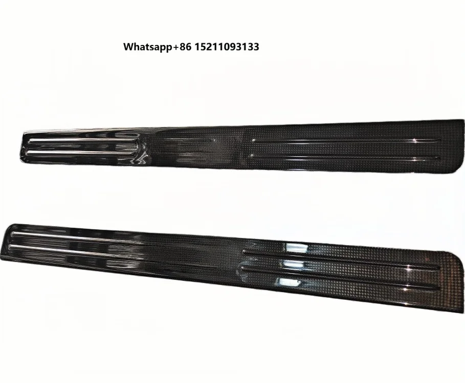 Brand New Carbon Fiber Welcome Pedal 85956500 Door Scuff Plate 85082900 Threshold Trim with Emblem for Models