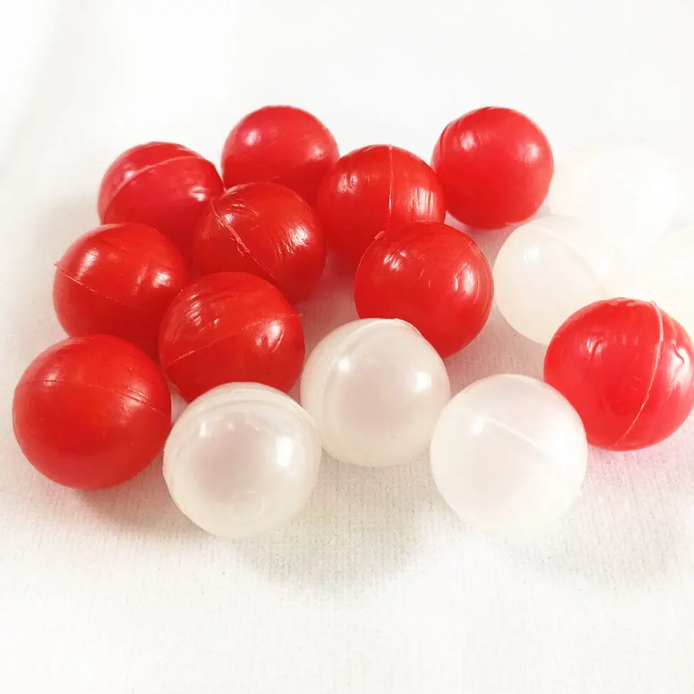 Шарик из полипропилена (ПП) красного цвета, диаметр 5/6/6.5/8/10/12/15/20/50 мм, полый, прецизионный, для указателя уровня жидкости