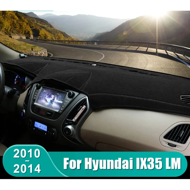 

Для Hyundai IX35 LM 2010 2011 2012 2013 2014, приборная панель автомобиля, солнцезащитный козырек, инструментальный стол, нескользящий коврик, аксессуары