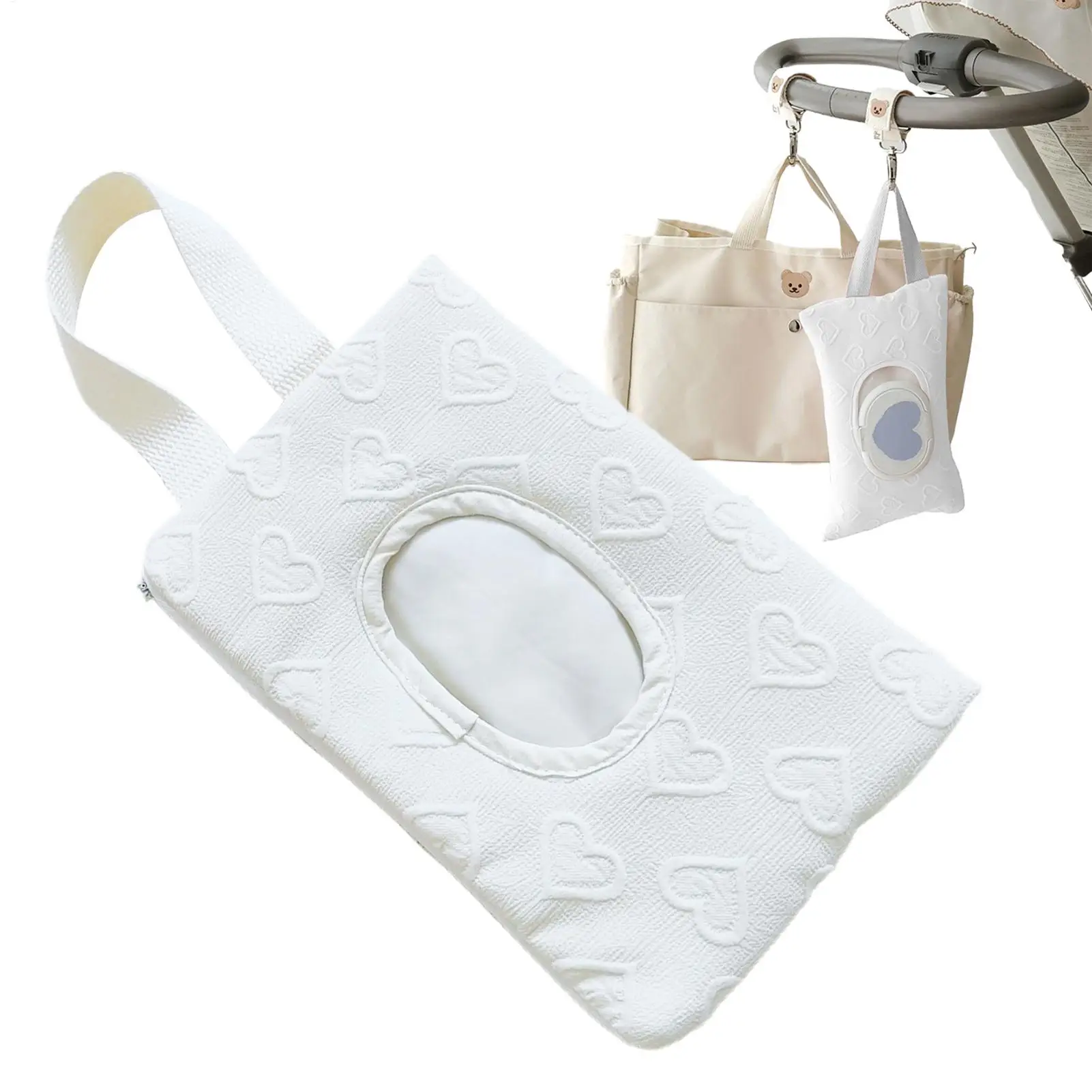 

Wipes Holder Portable Wet Wipe Dispenser Large Capacity Napkin Storage Container Dustproof Wet Wipe Dispenser For Women Girl