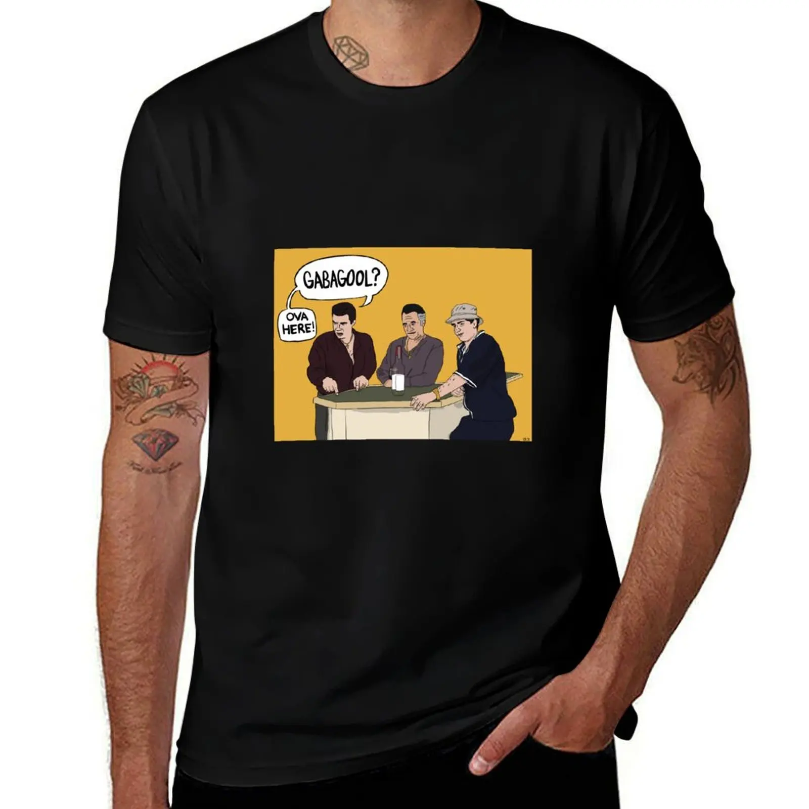 Gabagool? Ova here! T-Shirt man graphic t shirt man t shirts for men casual man t shirts cotton T-shirt