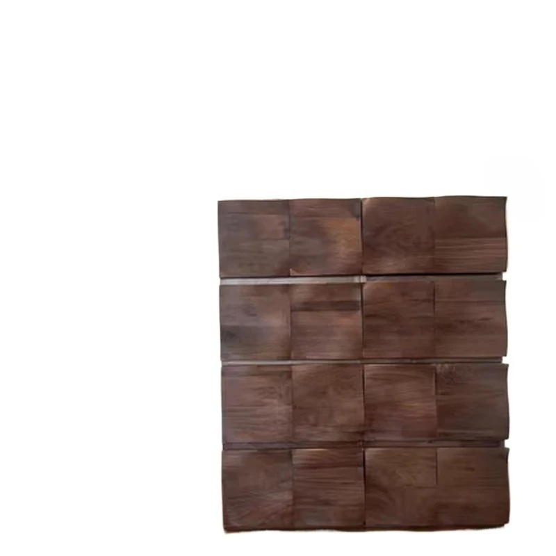 

Роскошная прикроватная тумбочка из черного ореха в скандинавском стиле, резное комбинированное хранилище, сундук, боковой шкаф, шкаф для телевизора в гостиной