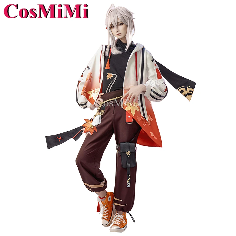 زي كوسميمي كاديهارا كازوها تأثيري ، تأثير لعبة جينشين ، ملابس الموضة اليومية ، ملابس حفلات كرنفالية ،