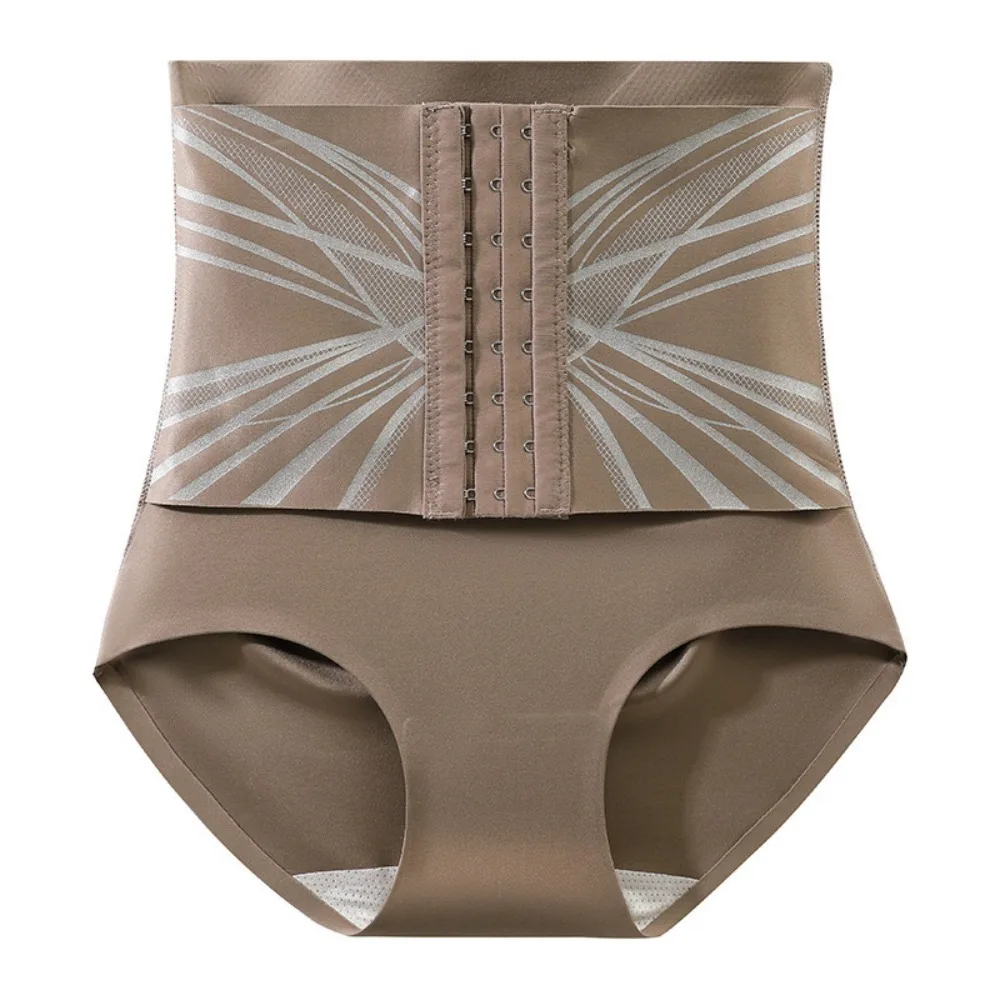 

High Waist Slimming Shapewear Buckle Waist Trainer Seamless Panties Women Belly Contracting Lingerie Butt Lifting Briefs Women