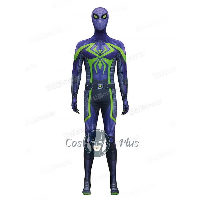 الرجل العنكبوت مايلز موراليس الأرجواني الظل سلالة تأثيري حلي موحدة هالوين كرنفال حفلة عيد الميلاد لعب دور الملابس