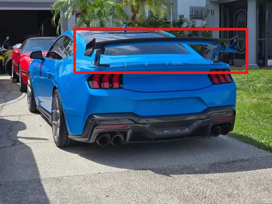 

Задний спойлер FORFord Mustang из углеродного волокна SS GT в стиле гоночного цвета с высоким крылом 2024