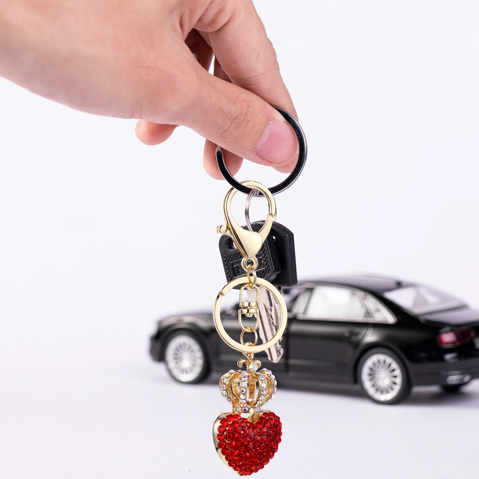 

Couple Keychain Accessories Women Cute Ring Keychains Bag Pendant Charm Couples