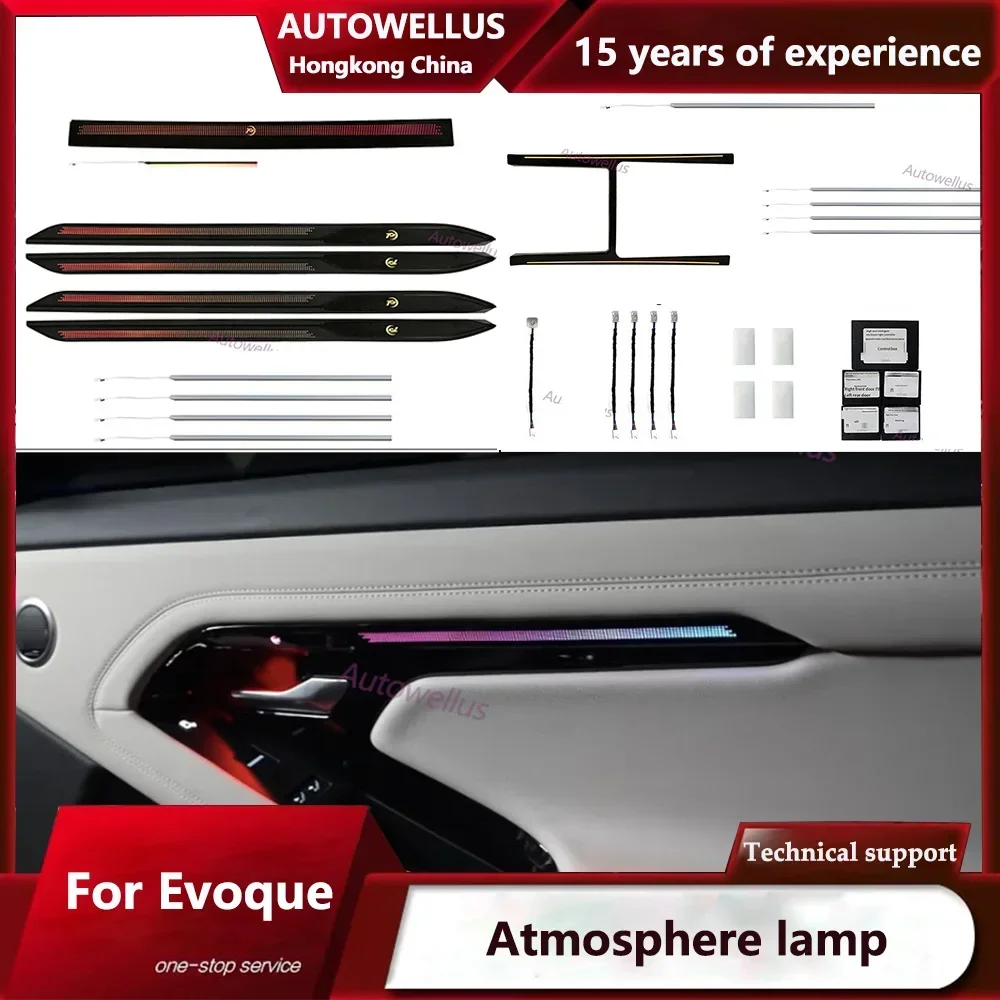 

Dynamic Led Inter Ambient Light Fit for Land Rover Evoque atmosphere lamp 2020-2024 Decoration original APP Control