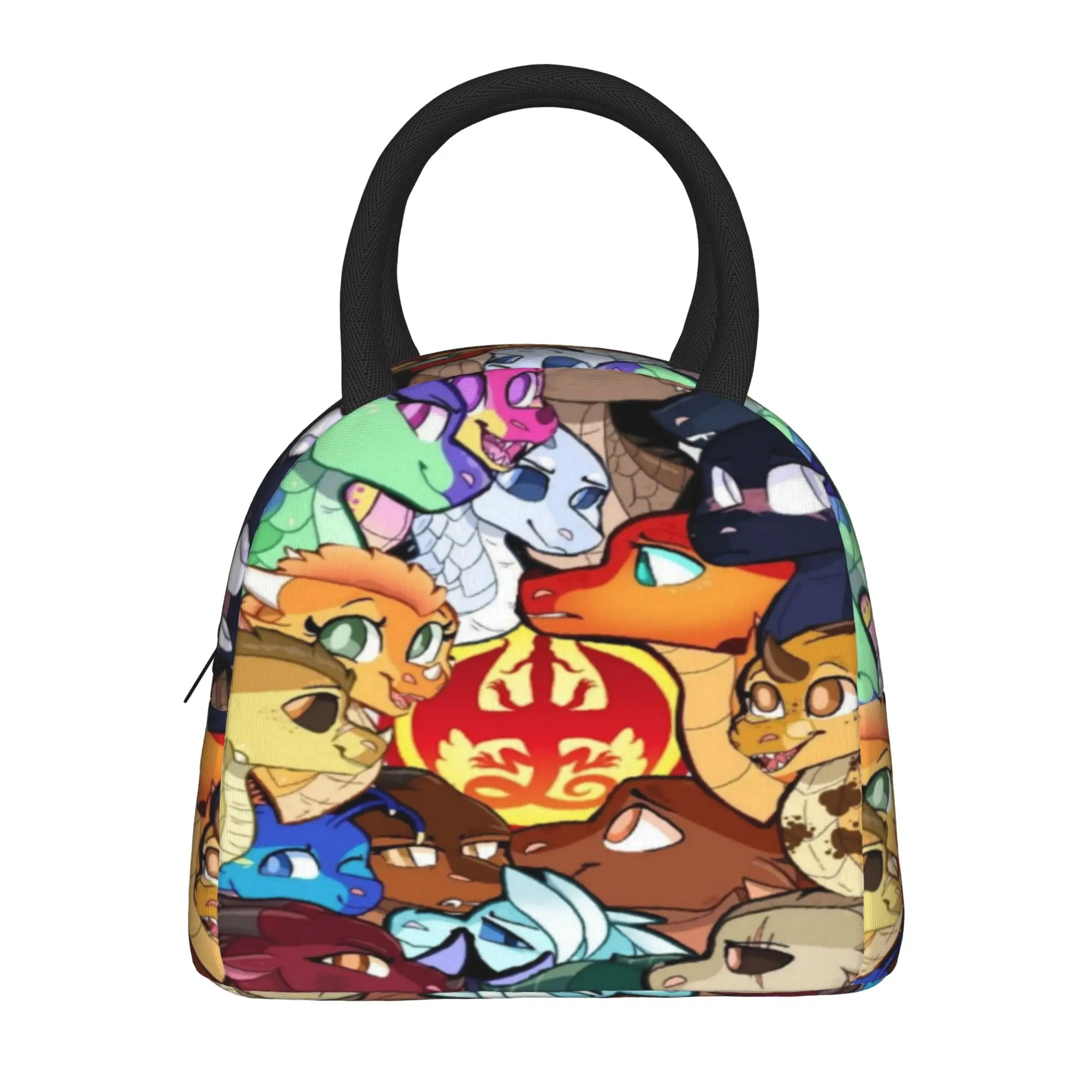 Wing Of Fire dragon Thermal Insulated Lunch Bag for Travel  Portable Food Container Bags Men Women Thermal Cooler Lunch Box