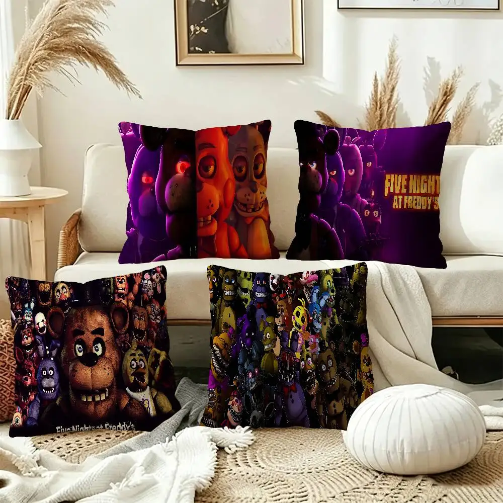 F-Fnaf F-Five-N-Nights-At-F-Freddys Anime Office Cushion Pillowcase Car Cushion Cover45X45CM Lumbar Pillowcase Sofa Pillowcover
