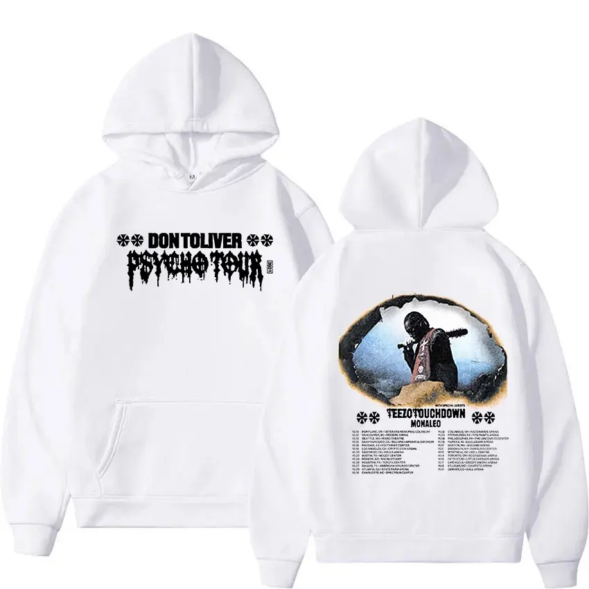 Don Toliver Hardstone Psycho 2024 Album Hoodie Men's Vintage Fashion Clothing Sweatshirt Y2k Unisex Pullover Oversized Hoodies