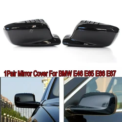Pair Side Rearview Mirror Cap Wing Mirror Cover For BMW 7 Series E65 E66 E67 2002-2008 For E46 Coupe 2-Door 1999-2006