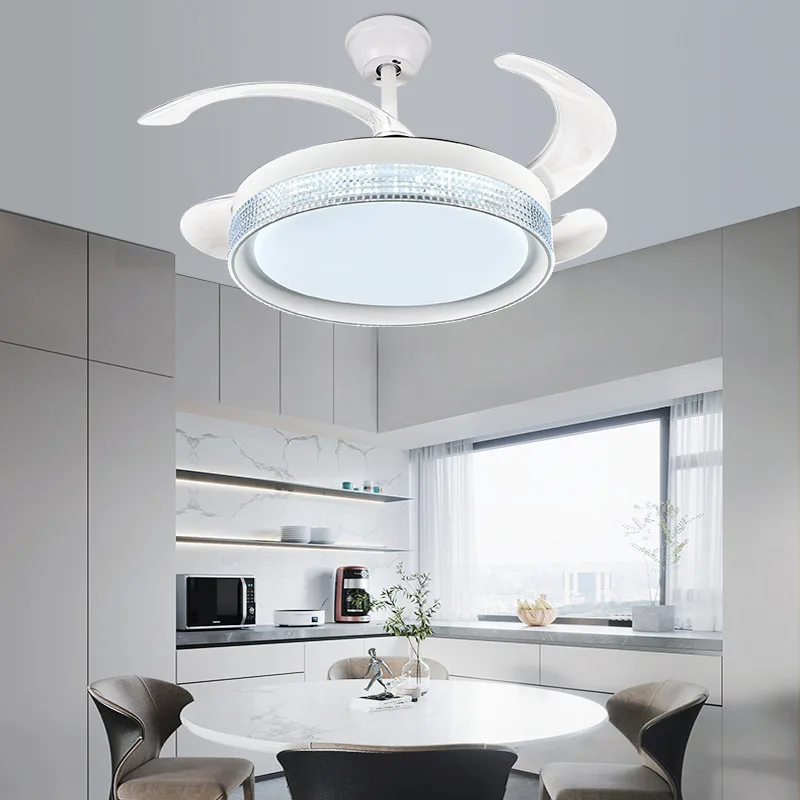 Remote Control Ventilador De Techo Con Luz Fancy Led Ceiling Fan Lamp 42 Inch Modern Decorative chandelier ceiling fan