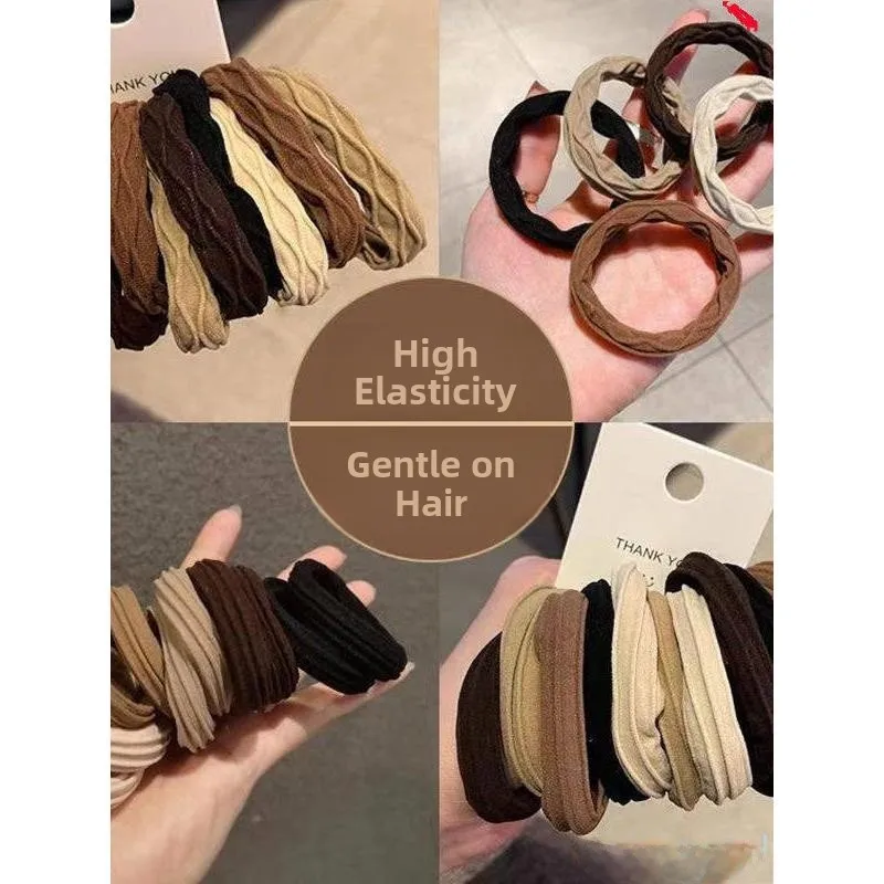 

High Elastici No S Hair Ties for Women Adult Simple Hair Ba Hair Accories for Women Sli Hair Ba