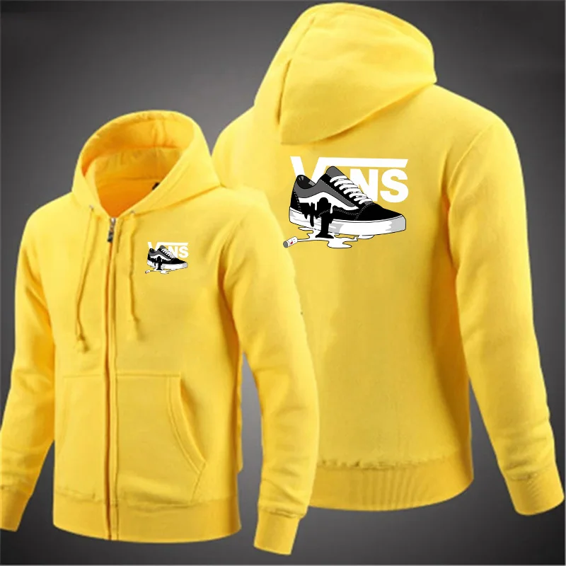 

High quality brand zipper hooded men's sports and casual street wear loose spring and autumn solid color women's hooded jacket