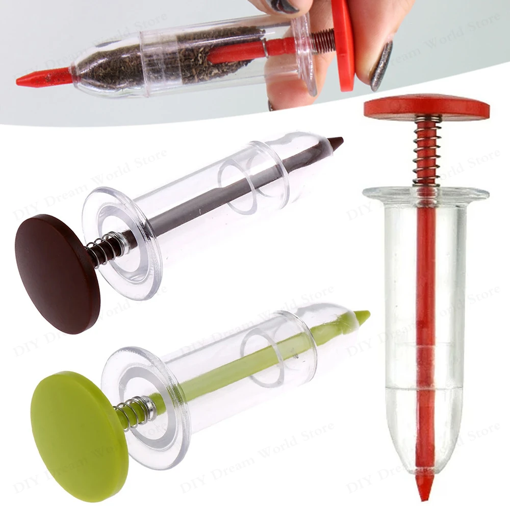 Mini Hand-held Sower Garden Sowing Supplie Tool Seeding Dispenser for Spring Flower Gardening Vegetable Syringe Seeder