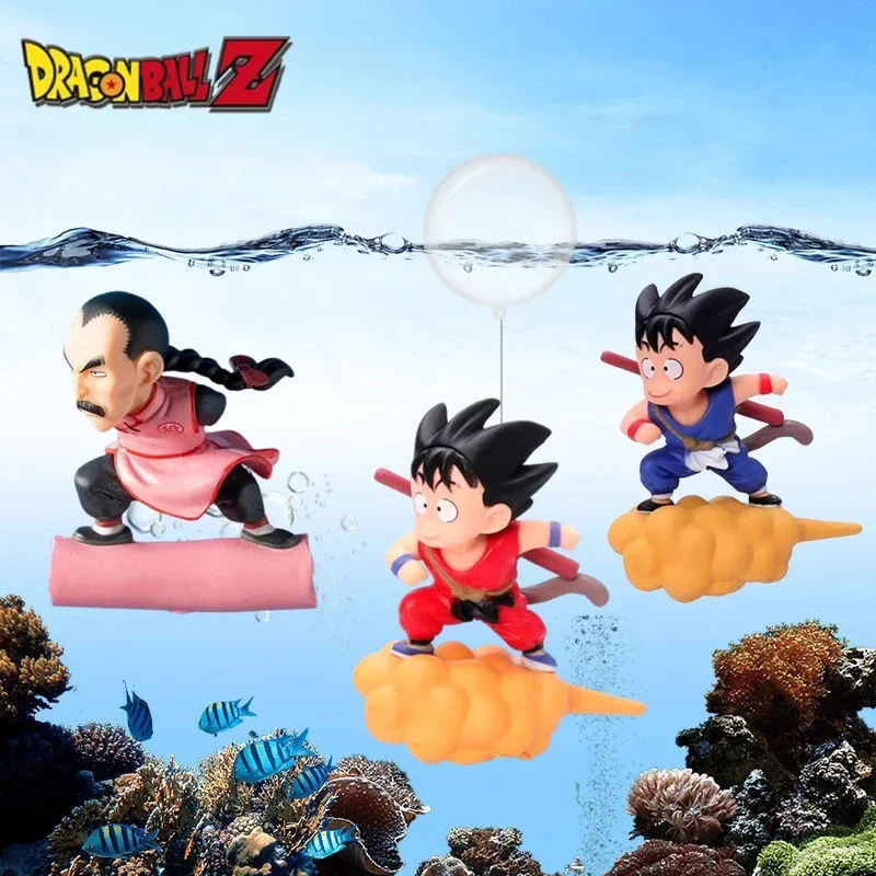 Dragon Ball Son Goku Cloud Action Fish Tank Suspension Decoration Anime Character Aquarium Suspension Decoration Toy Accessories