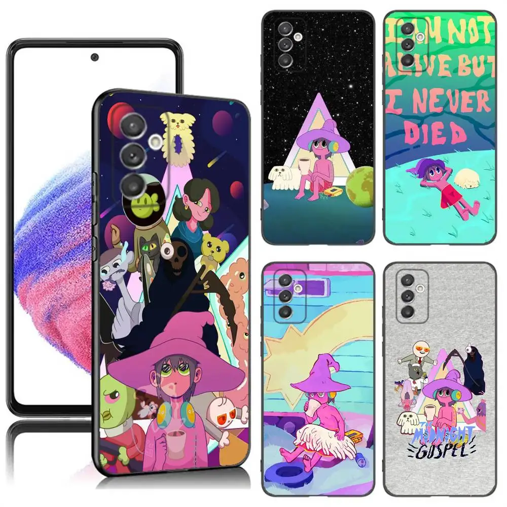 

The Midnight G-Gospel Phone Case For Samsung S24,23,22,30,21,10,9,Ultra,Plus,Lite,FE,5G Black Soft Case