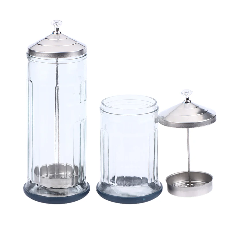Barber Sanitizing Disinfection Sterilizer Jar Comb Sterilization Tank Barber Glass Cleaning Spa Eyelash Extensions Nail Tool