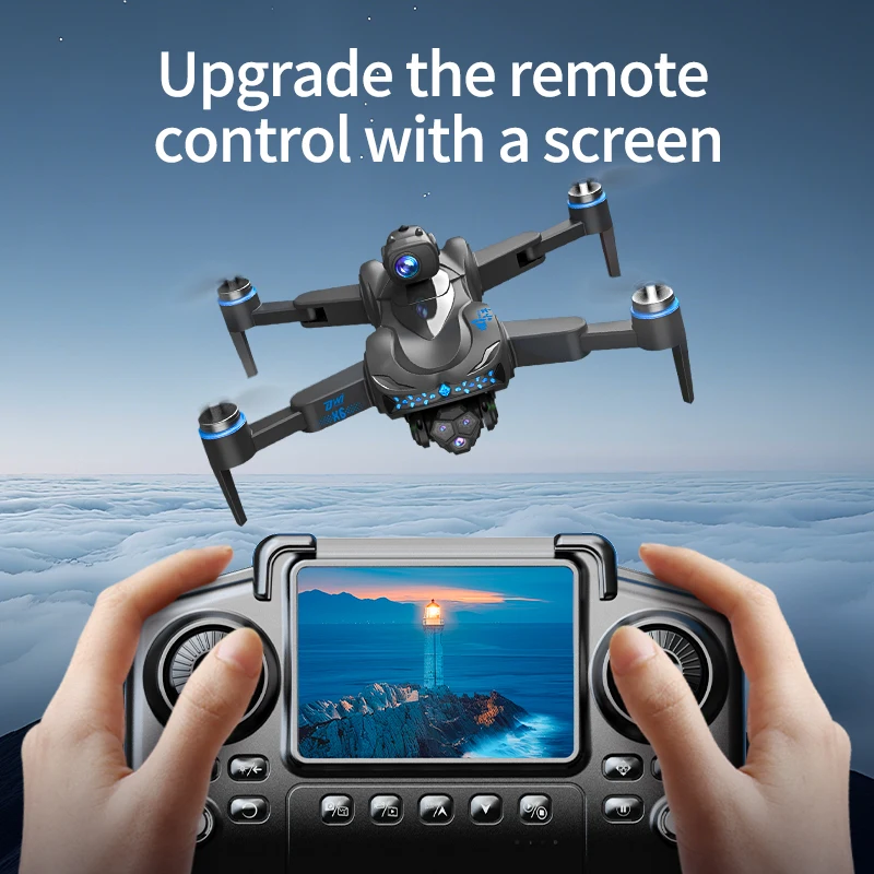 

DWI X6 RC Quadcopter Drone for Boys Electric Controlled Airdrop Avoiding Barrier Dual Photometer with Large Screen Toy Gift